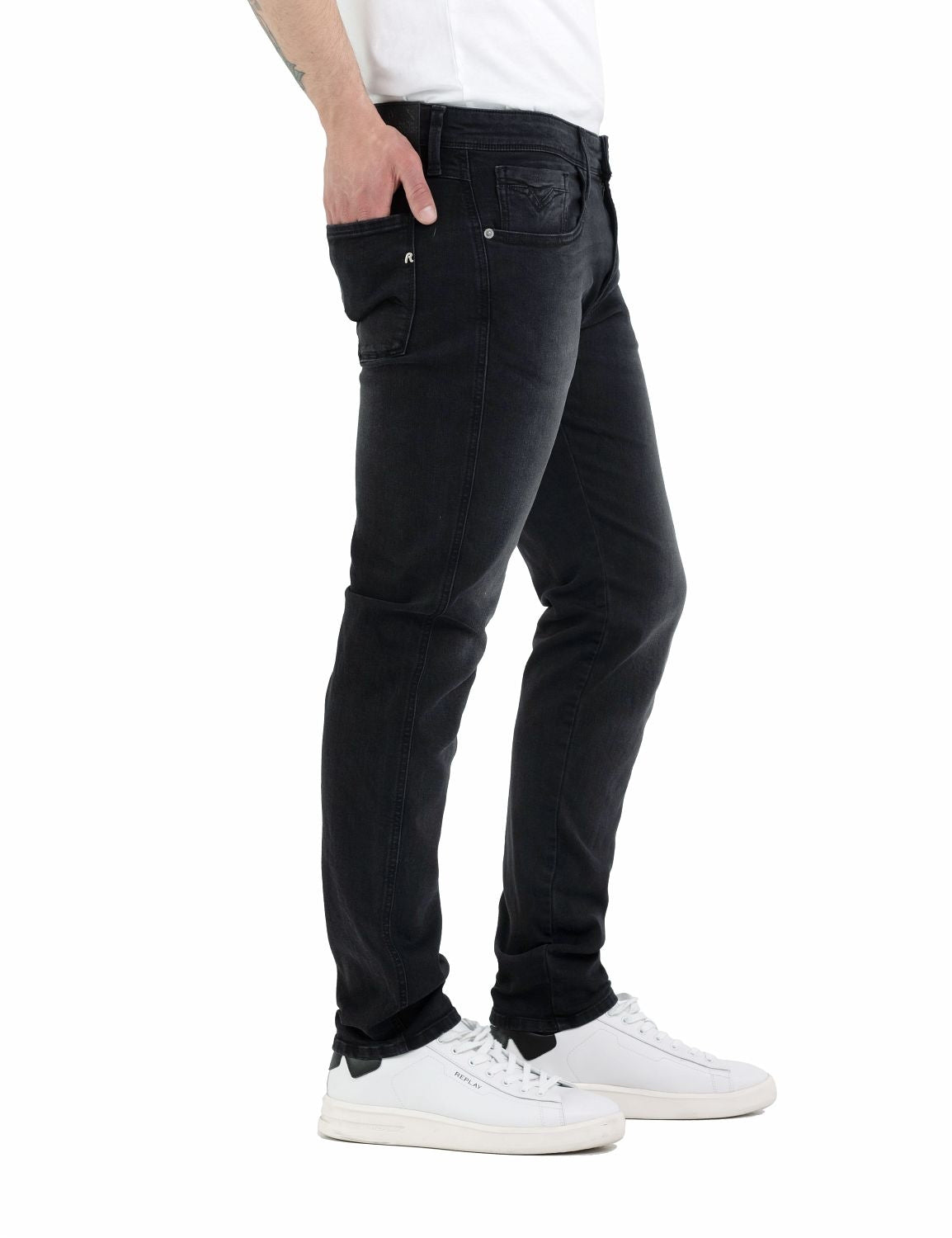 Replay Calcas Trousers M914 103.c36 Denim Grey Denim Cinza_shot3