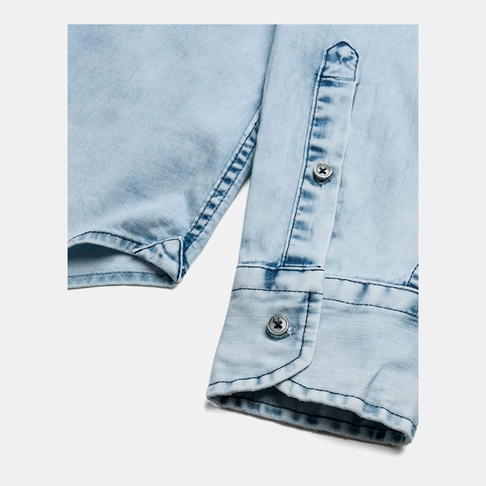 Replay Camisa Shirt M4961 Light Wash Light Wash Shot6