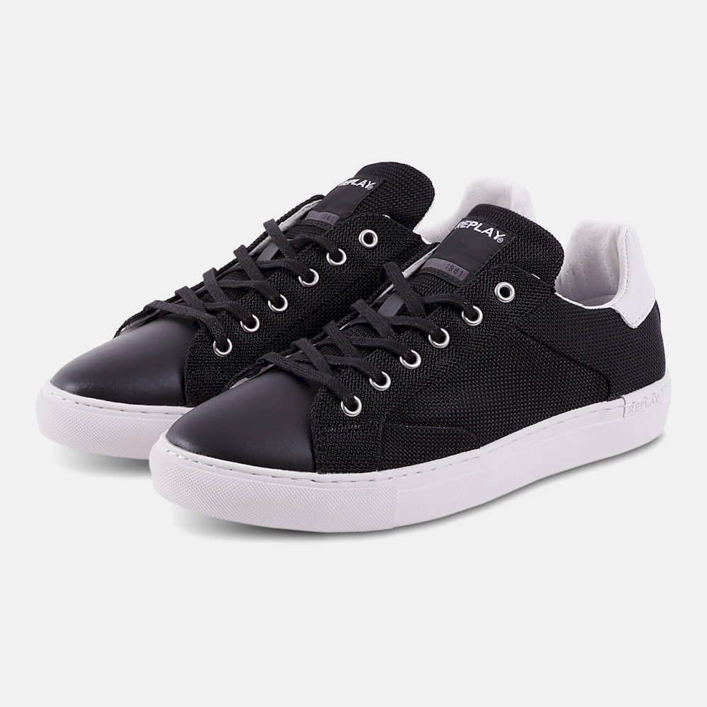 Replay Sapatilhas Sneakers Shoes Bemd Black Preto Shot8