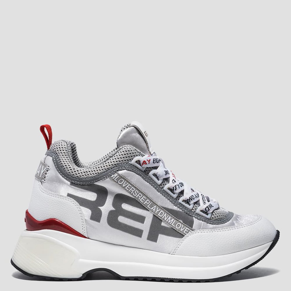 Replay Sapatilhas Sneakers Shoes Dexie White Grey Branco Cinza Shot1