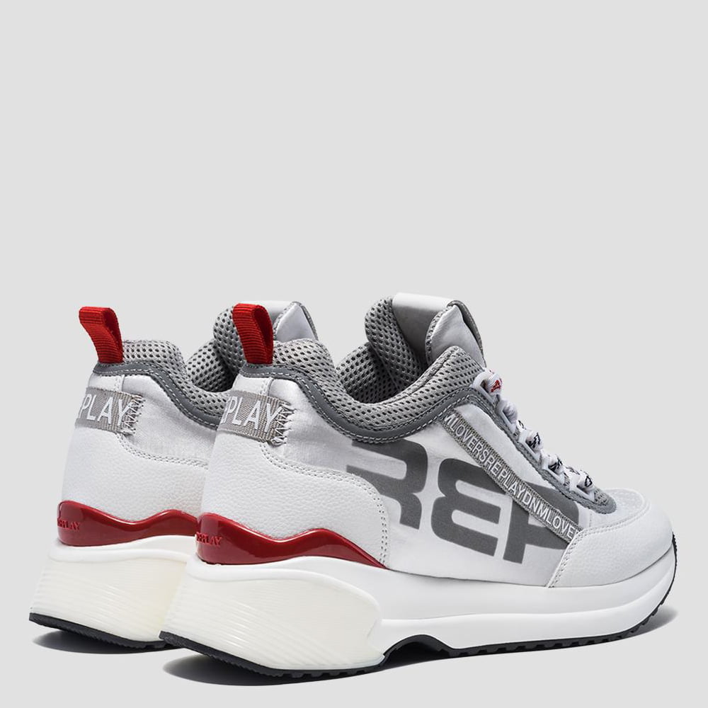 Replay Sapatilhas Sneakers Shoes Dexie White Grey Branco Cinza Shot3