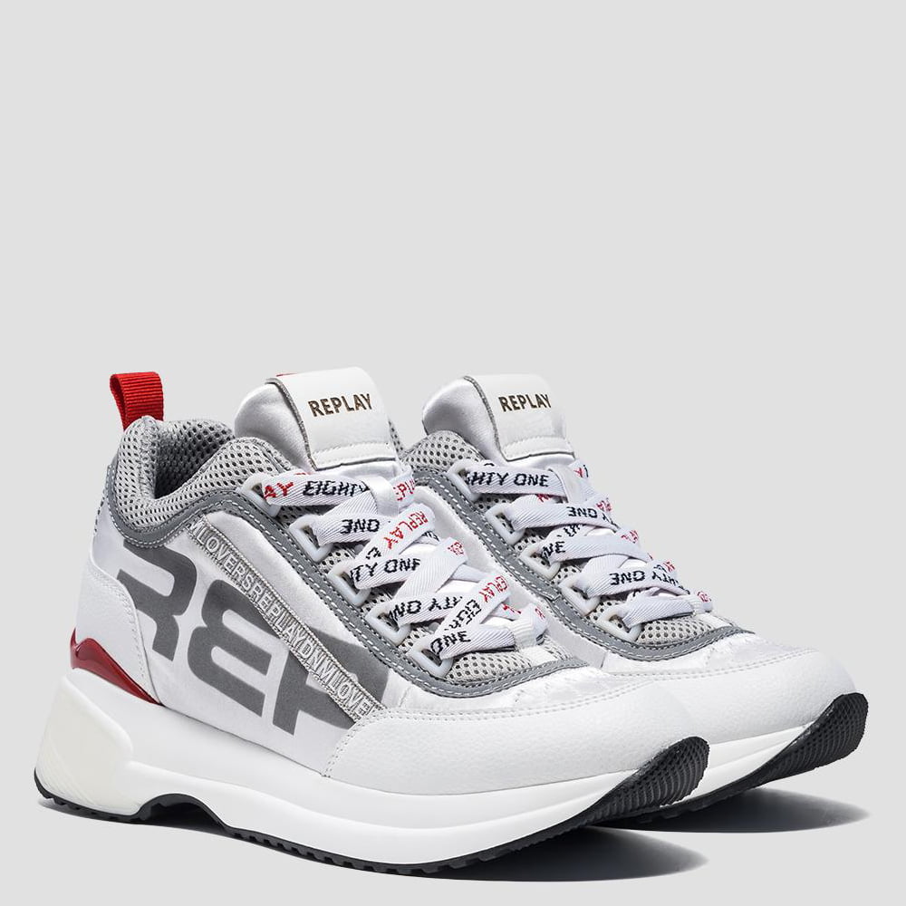 Replay Sapatilhas Sneakers Shoes Dexie White Grey Branco Cinza Shot5