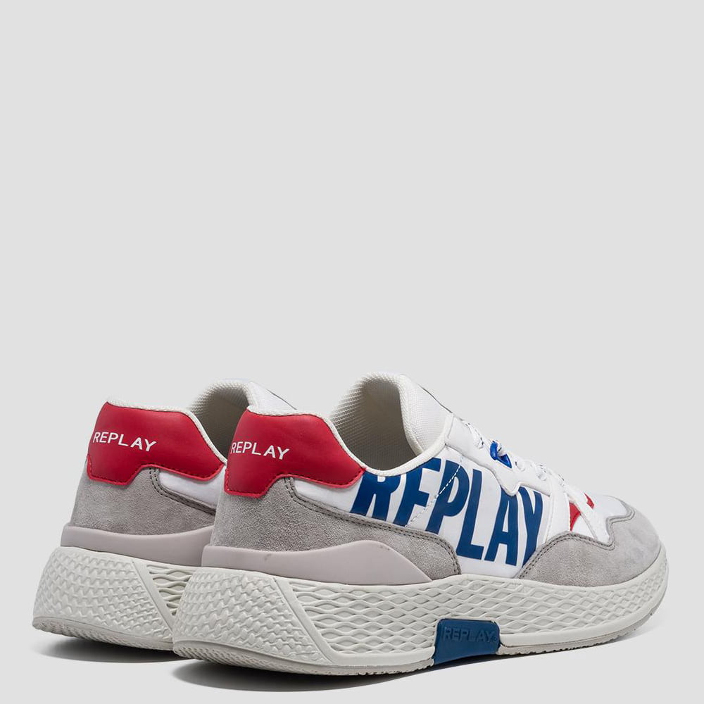 Replay Sapatilhas Sneakers Shoes Wellesley 03t Whi Red Nv Brando Vermelho Azul Shot3
