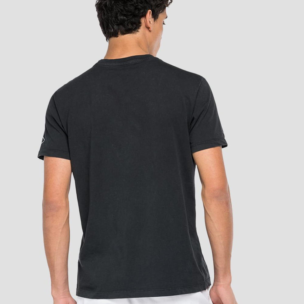 Replay T Shirt M6066 Black Preto Shot5