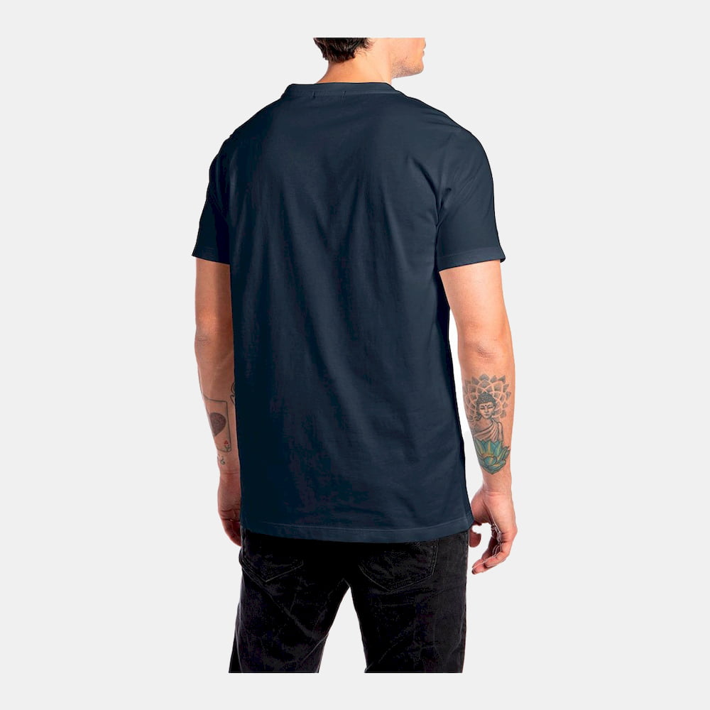 Replay T Shirt M6295 Navy Grey Navy Cinza Shot2