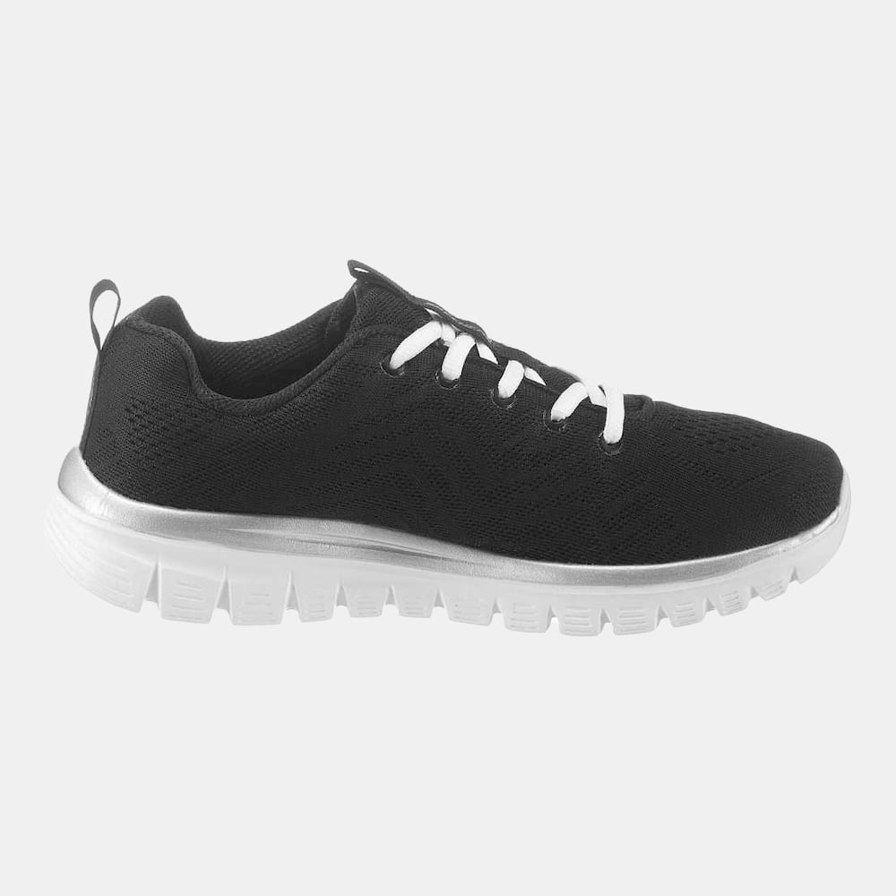 Skechers Sapatilhas Sneakers Shoes 12615 Blk White Preto Branco Shot8