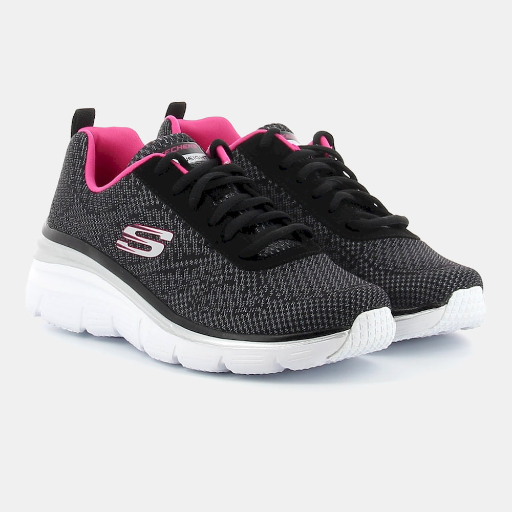 Skechers Sapatilhas Sneakers Shoes 12719 Black Pink Preto Rosa Shot12