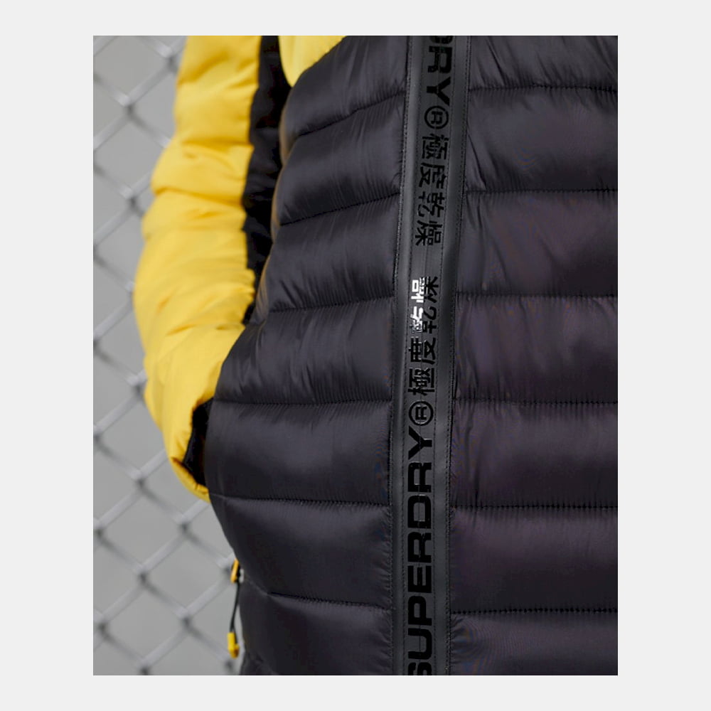 Superdry Blusão Jackets M5010226a Blk Yellow Preto Amarelo Shot10