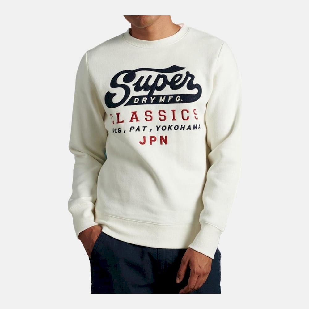 Superdry Camisola Sweat M2010504b Ecru Ecru Shot2