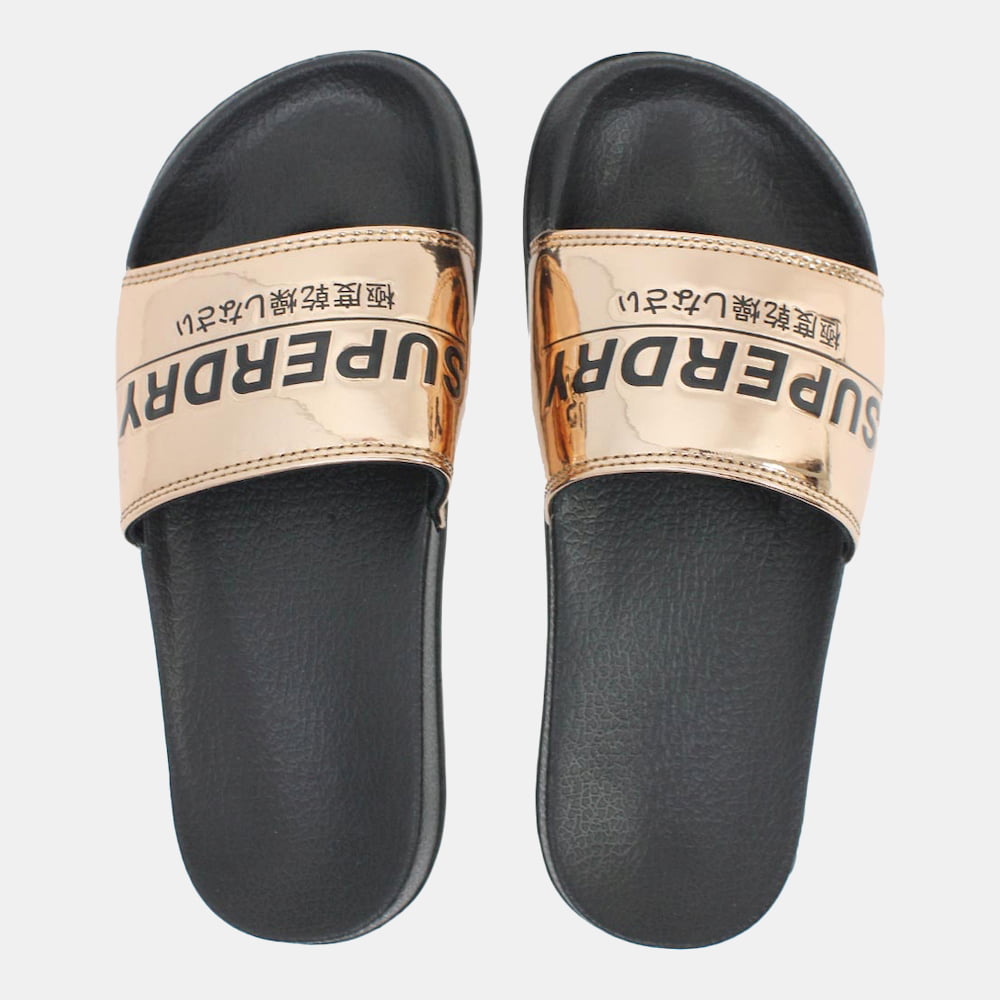 Superdry Chinelos Slippers Gf3008sq Rose Gold Rosa Dourado Shot10