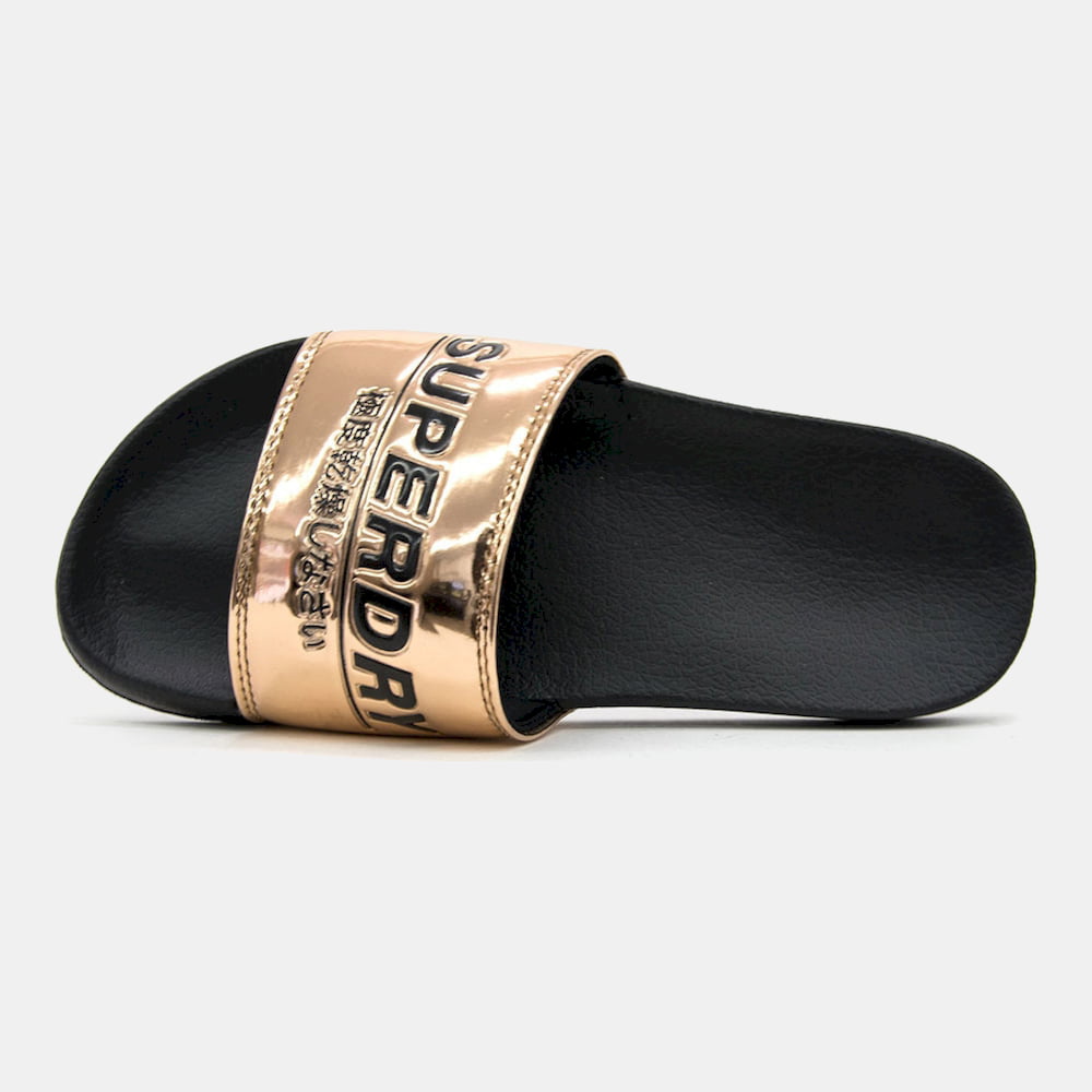 Superdry Chinelos Slippers Gf3008sq Rose Gold Rosa Dourado Shot12