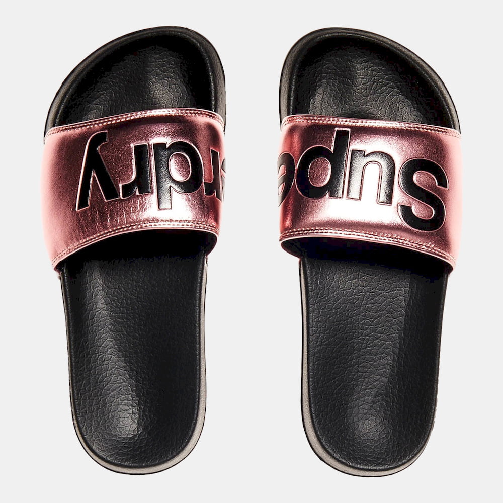 Superdry Chinelos Slippers Gf3016sqf3 Rose Gold Rosa Dourado Shot10