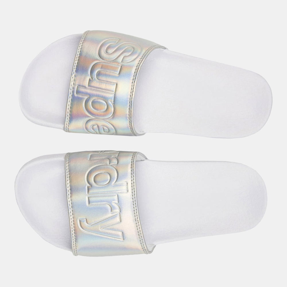 Superdry Chinelos Slippers Gf3016sqf3 Silver Prata Shot14