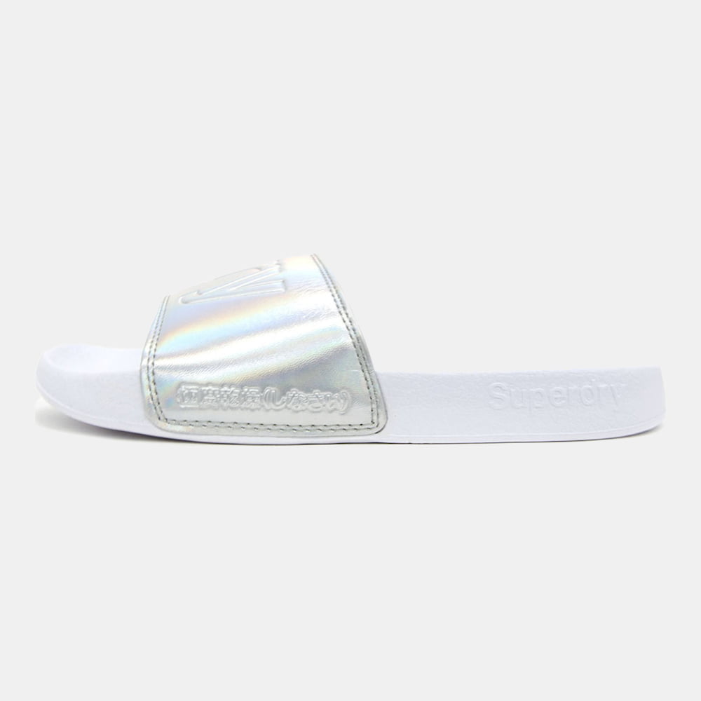 Superdry Chinelos Slippers Gf3016sqf3 Silver Prata Shot4