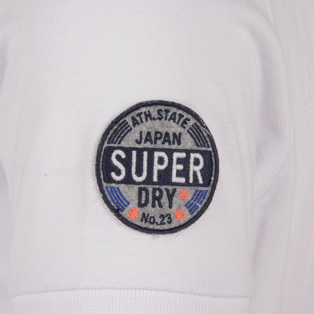 Superdry Polo M11008et White Branco Shot7