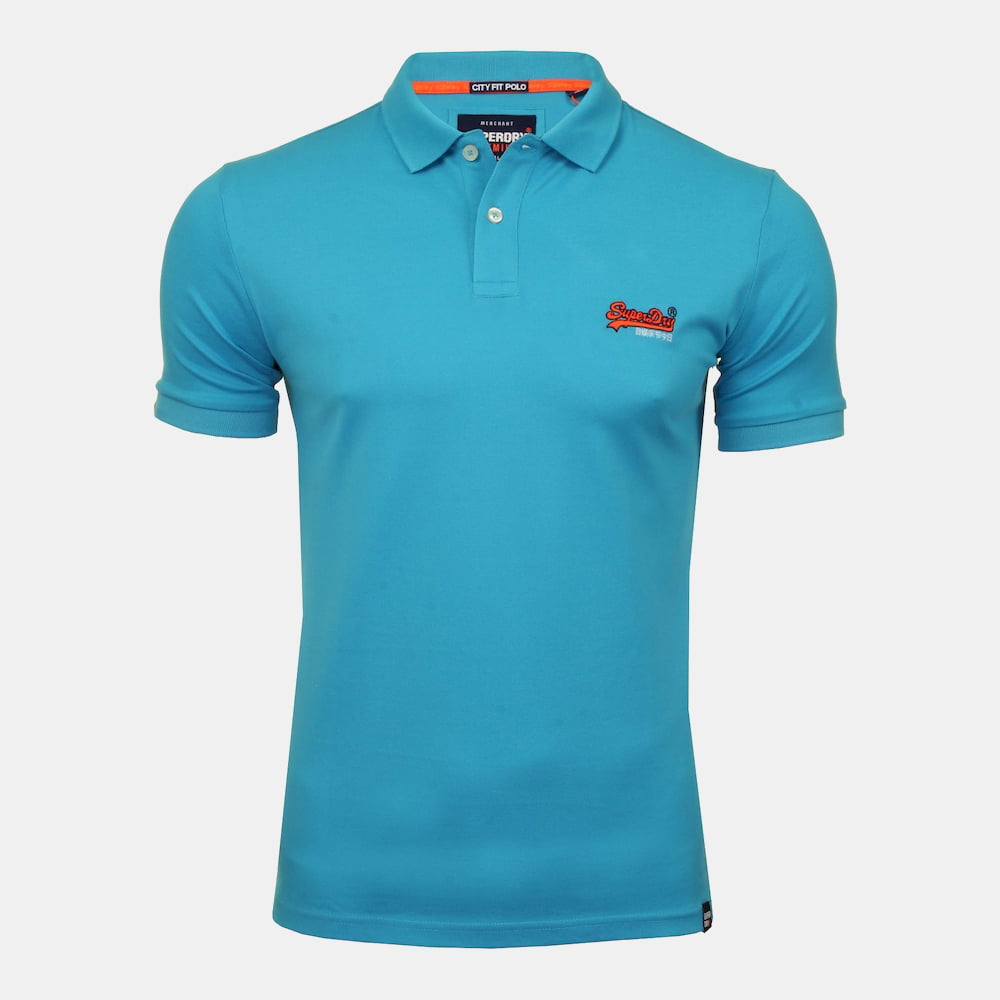 Superdry Polo M11012st Turquoise Turquesa Shot2