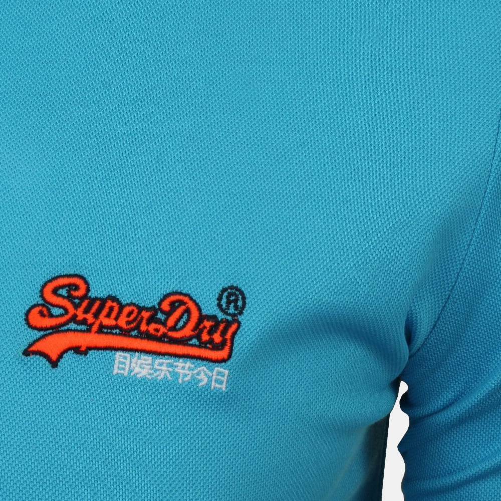 Superdry Polo M11012st Turquoise Turquesa Shot3