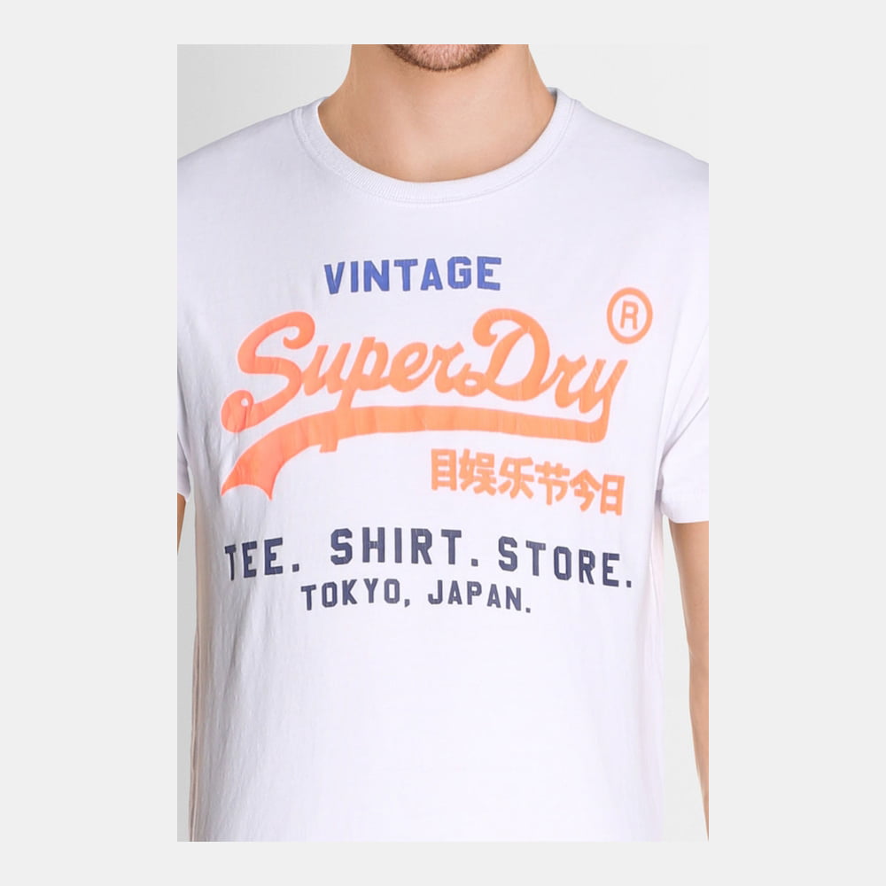 Superdry T Shirt M10008pq White Branco Shot8