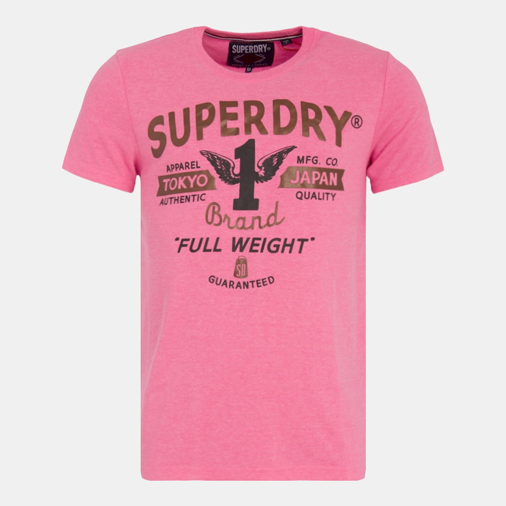 Superdry T Shirt M10012aof1 Pink Rosa Shot2