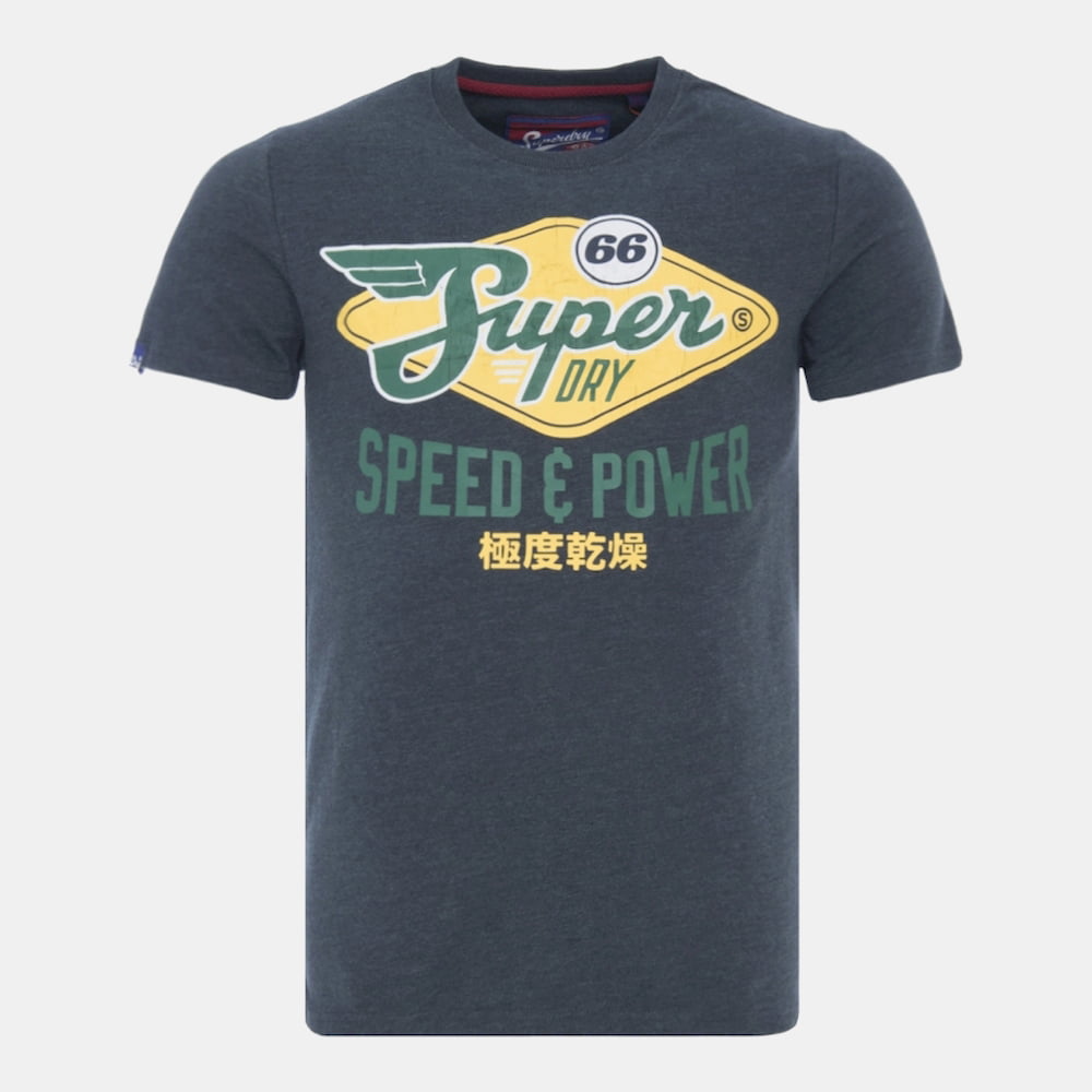 Superdry T Shirt M10034tq Dk.blue Azul Escuro Shot2