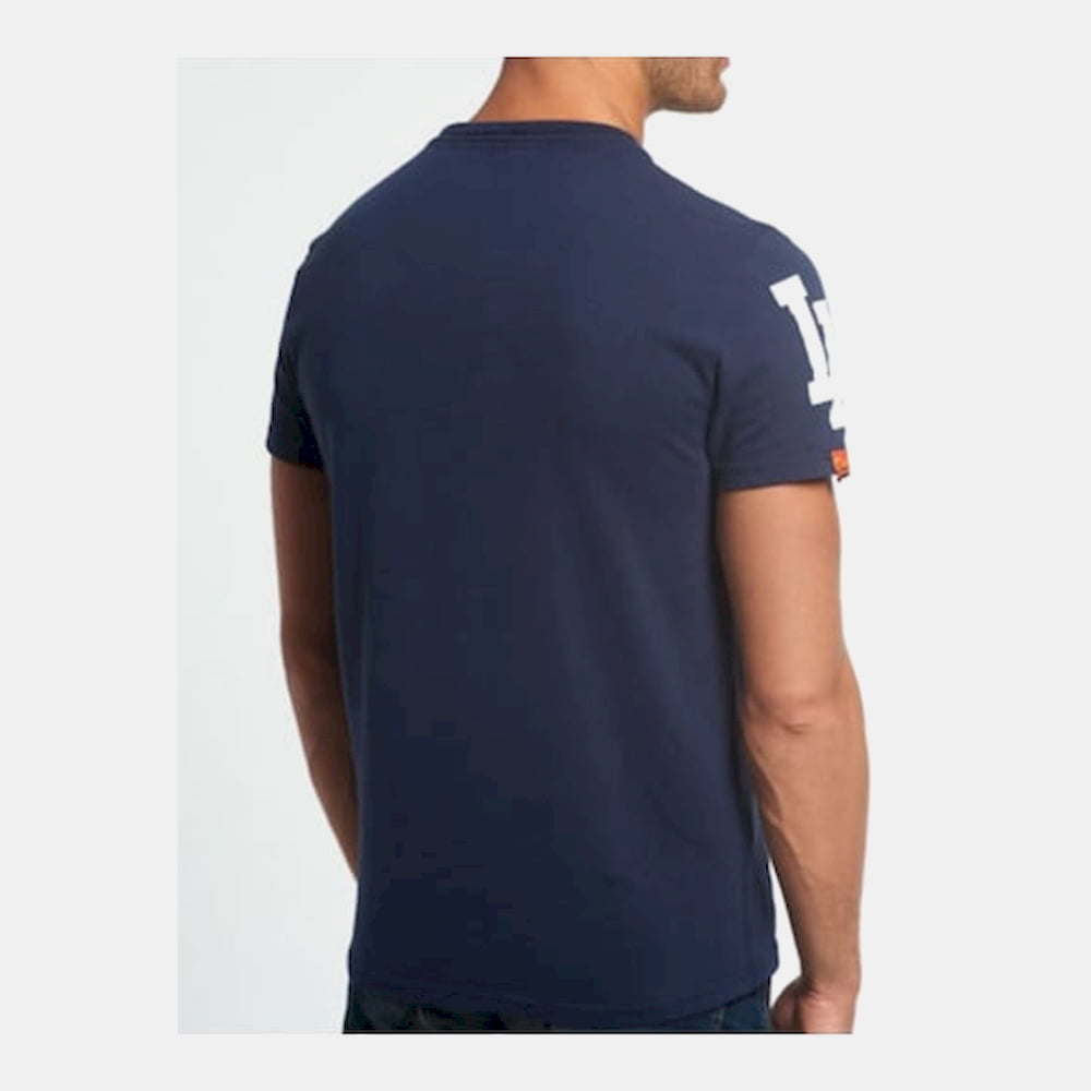 Superdry T Shirt M10mf002 Blue Azul Shot4