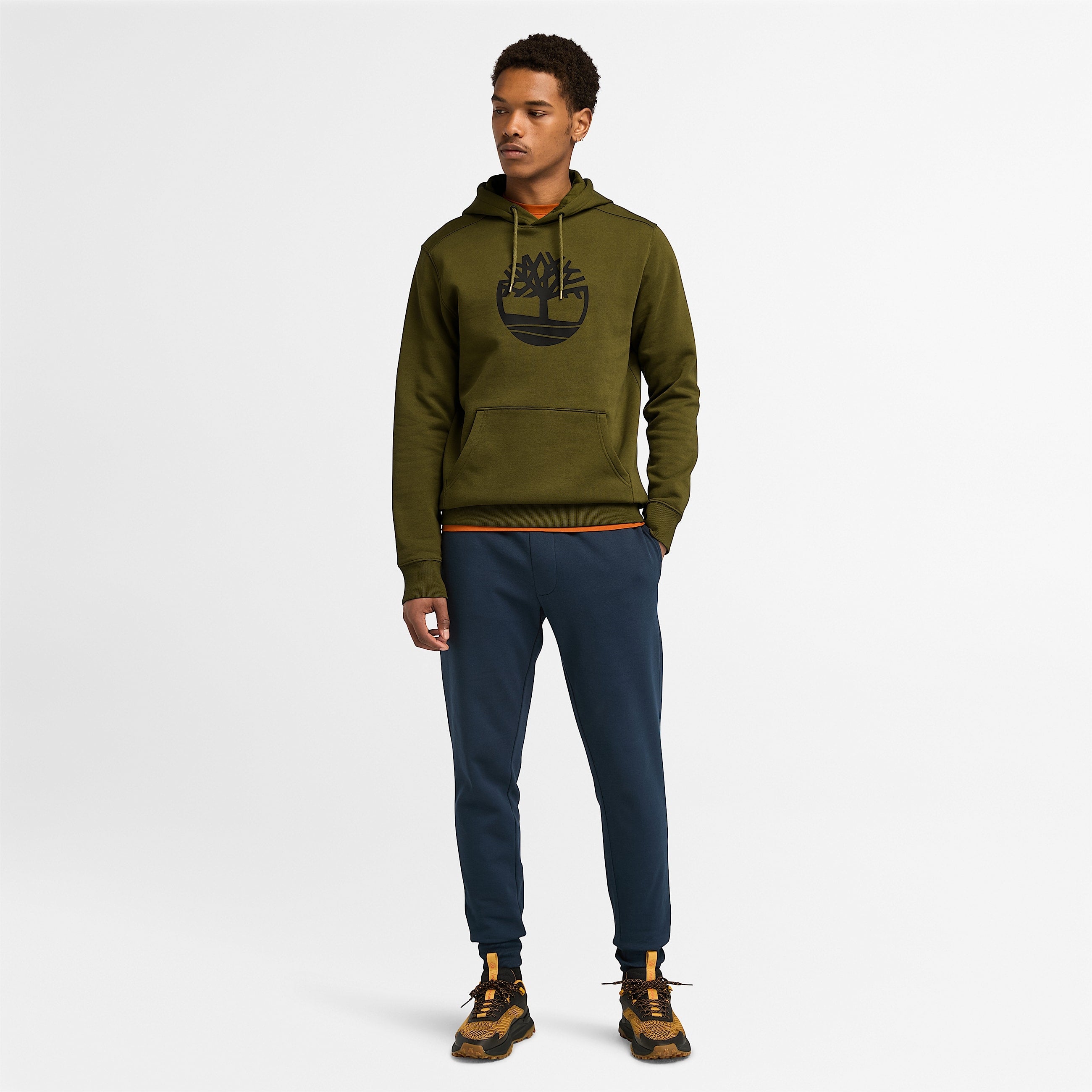 Timberland Camisola Hoodie Tb0a2bjh Dk.olive Olive_shot1