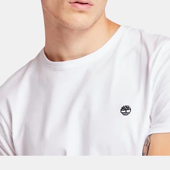 Timberland T Shirt 0a1lot White Branco Shot2