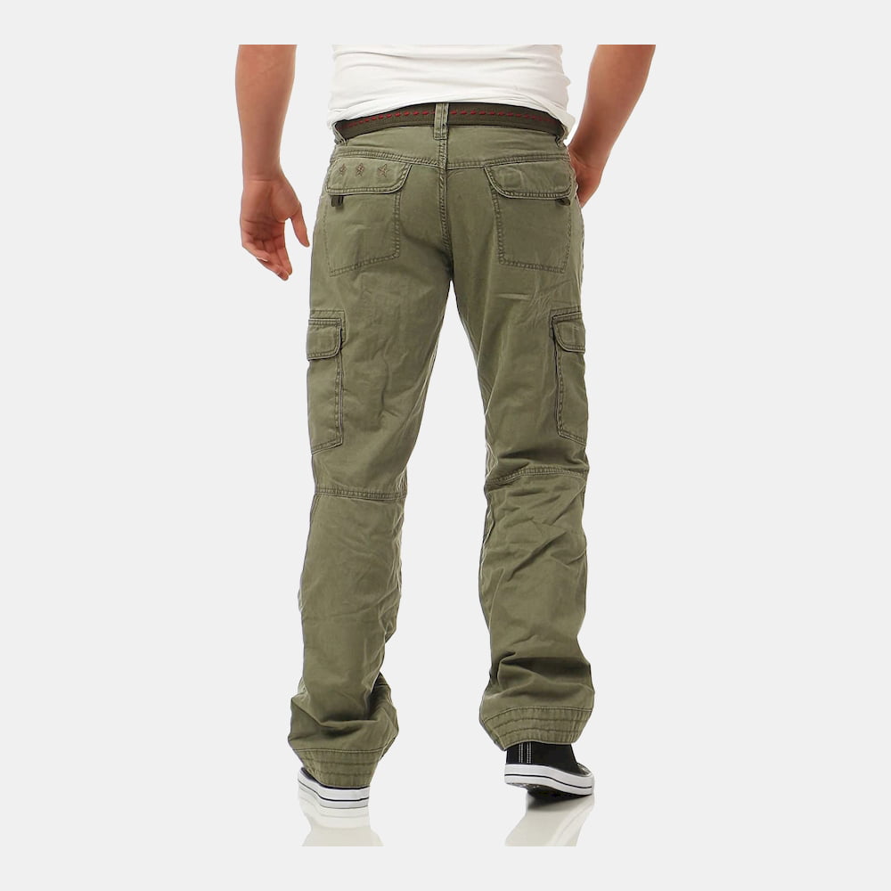 Timezone Calças Trousers Benitotz Green Moss Verde Moss Shot6
