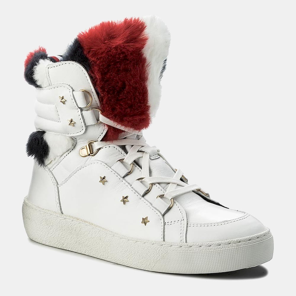 Tommy Hilfiger Botas Boots Fw0fw02082 White Branco Shot2