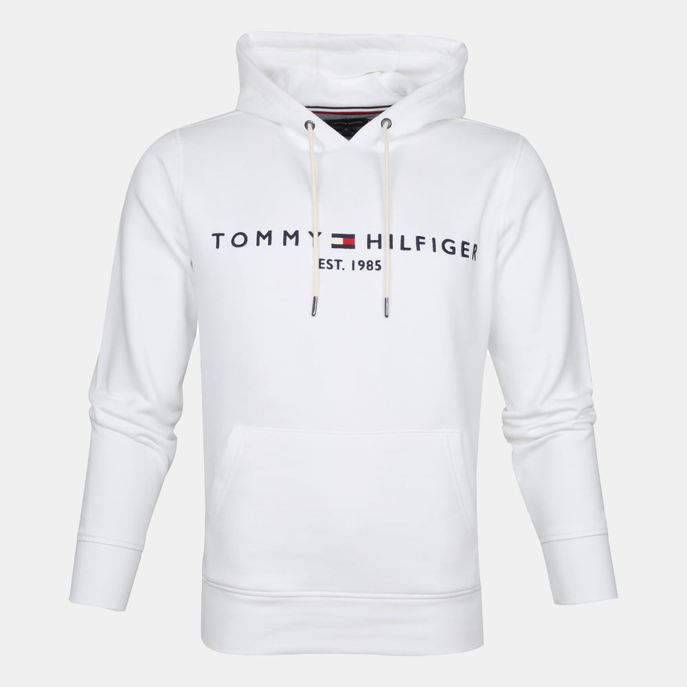 Tommy Hilfiger Camisola Hoodie Mw0mw11599 White Branco Shot1