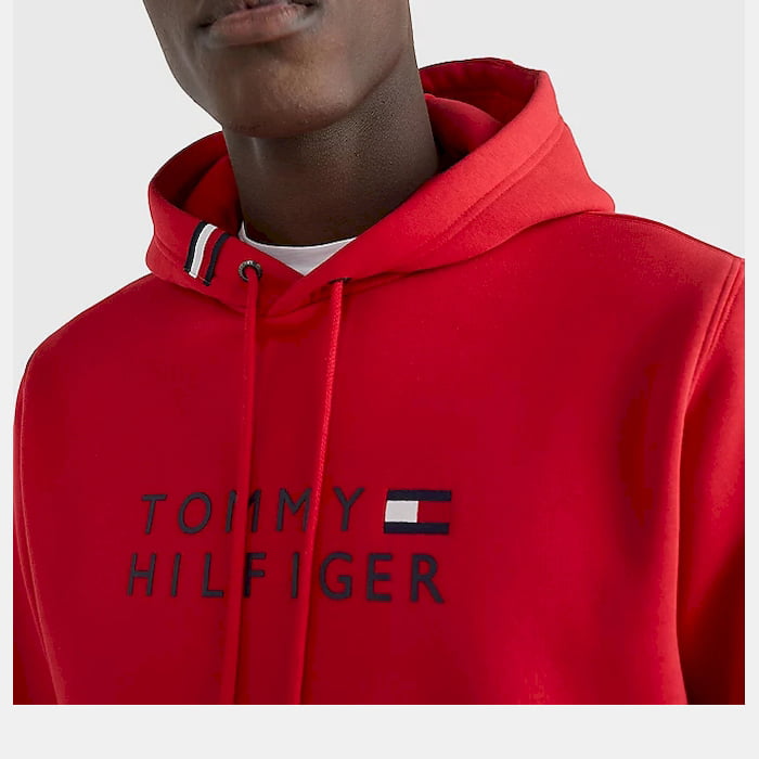 Tommy Hilfiger Camisola Hoodie Mw0mw24538 Red Vermelho Shot2