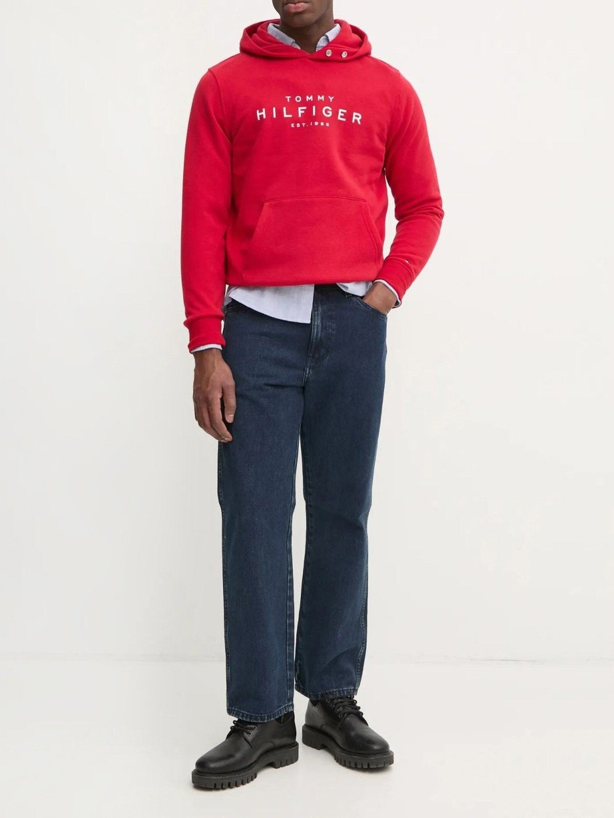 Tommy Hilfiger Camisola Hoodie Mw0mw37455 Red Vermelho_shot2