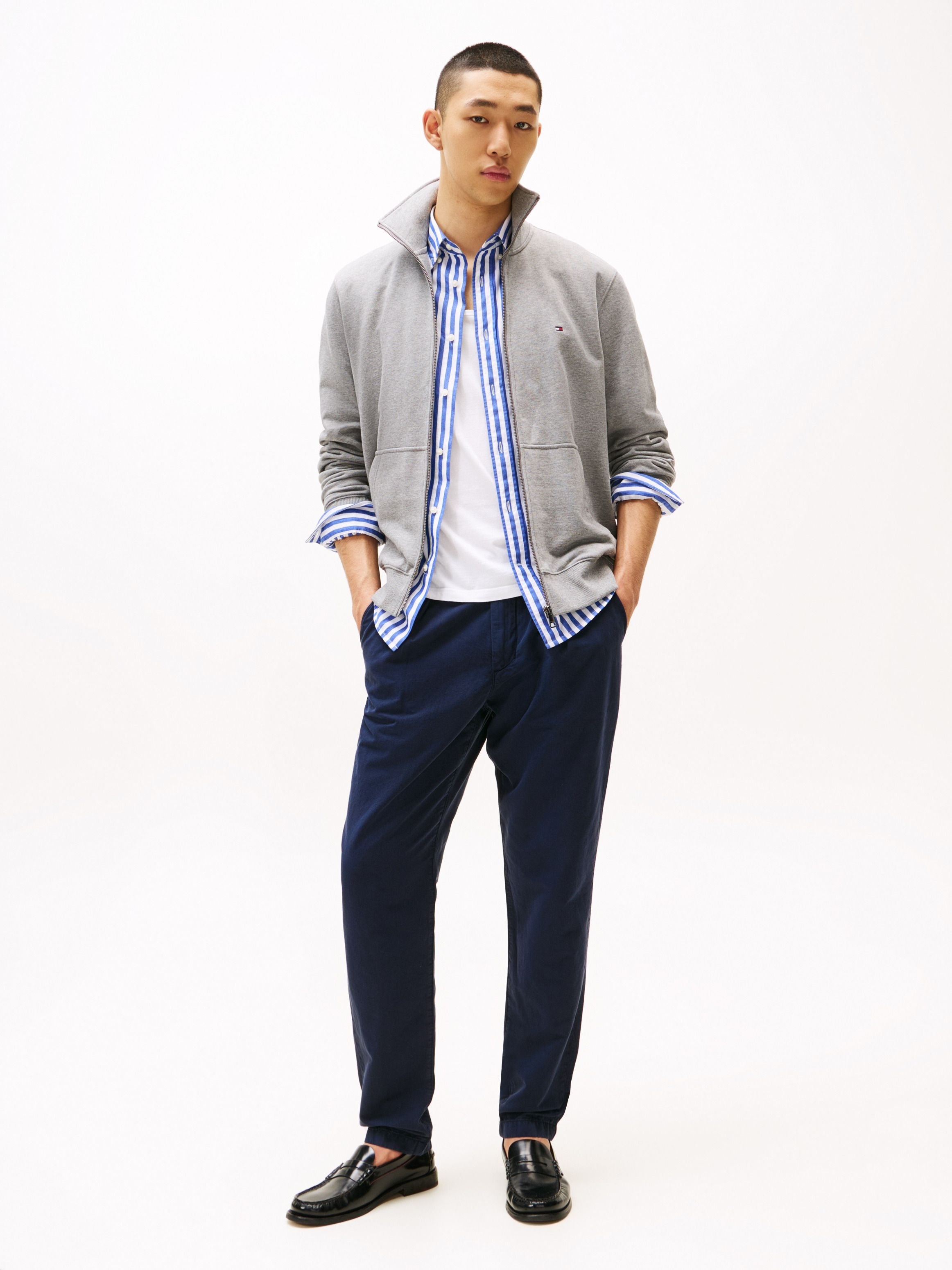 Tommy Hilfiger Camisola Hoodie Mw0mw38084 Grey Cinza_shot4