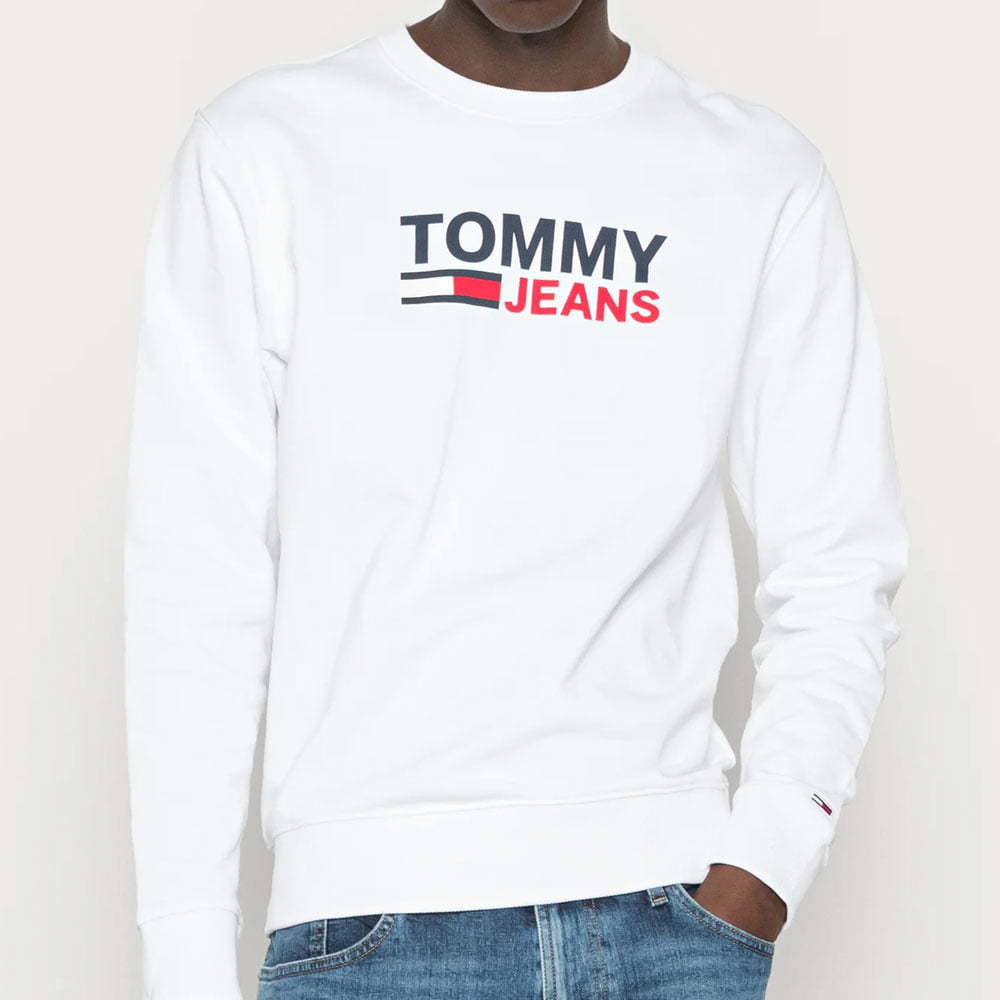 Tommy Hilfiger Camisola Sweat Dm0dm12938 White Branco Shot10