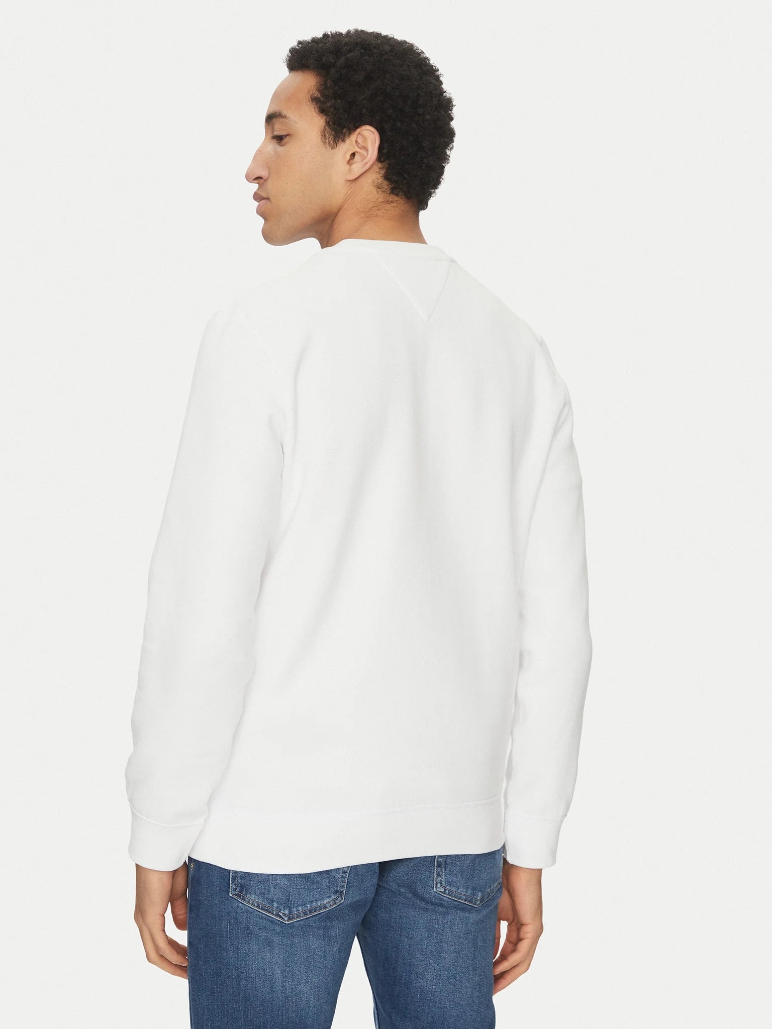 Tommy Hilfiger Camisola Sweat Mw0mw32735 White Branco_shot3