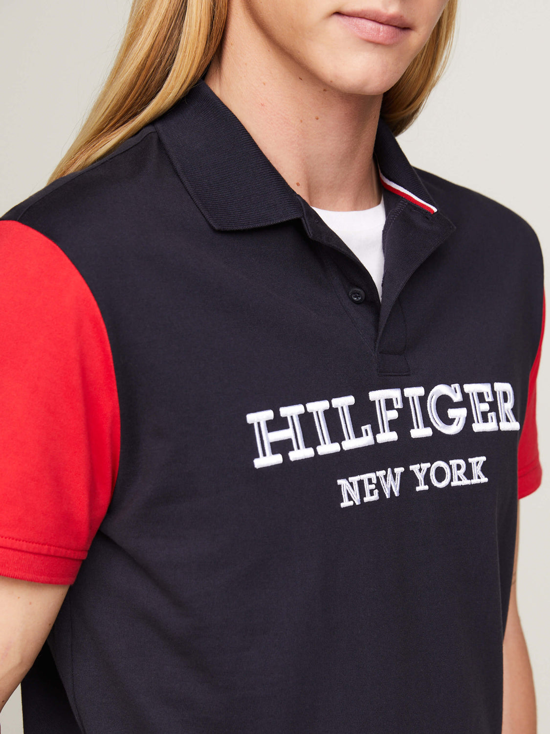 Tommy Hilfiger Polo  Mw0mw34751 Navy Red Navy Vermelho_shot2