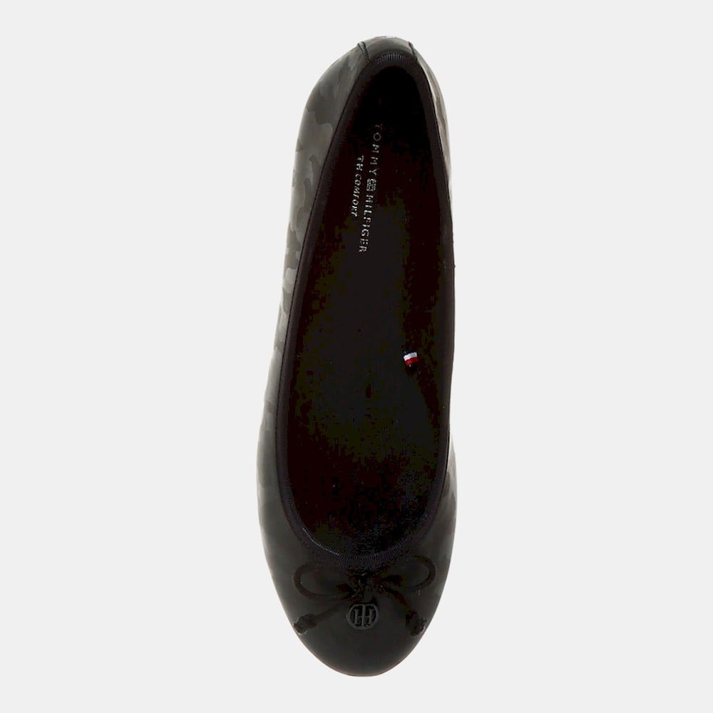 Tommy Hilfiger Sabrinas Ballet Flats Shinycamo Black Preto Shot4