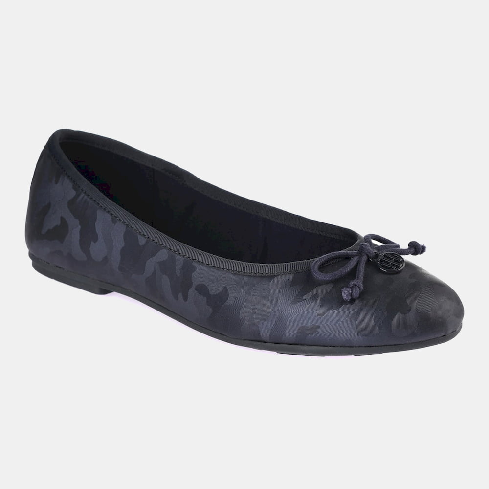 Tommy Hilfiger Sabrinas Ballet Flats Shinycamo Navy Navy Shot4