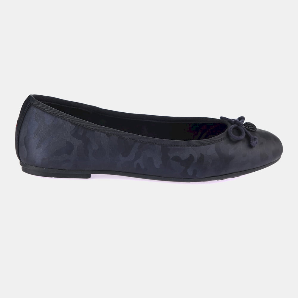 Tommy Hilfiger Sabrinas Ballet Flats Shinycamo Navy Navy Shot6