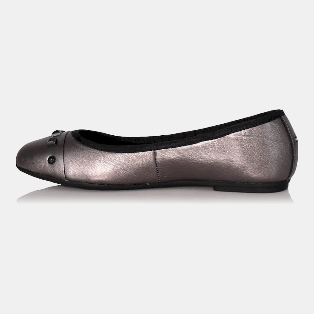 Tommy Hilfiger Sabrinas Ballet Flats Studsballerina Dk.silver Prateado Shot4