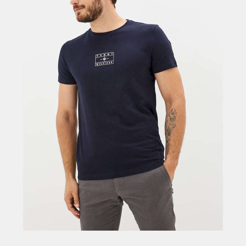 Tommy Hilfiger T Shirt Mw0mw20154 Navy Navy Shot2