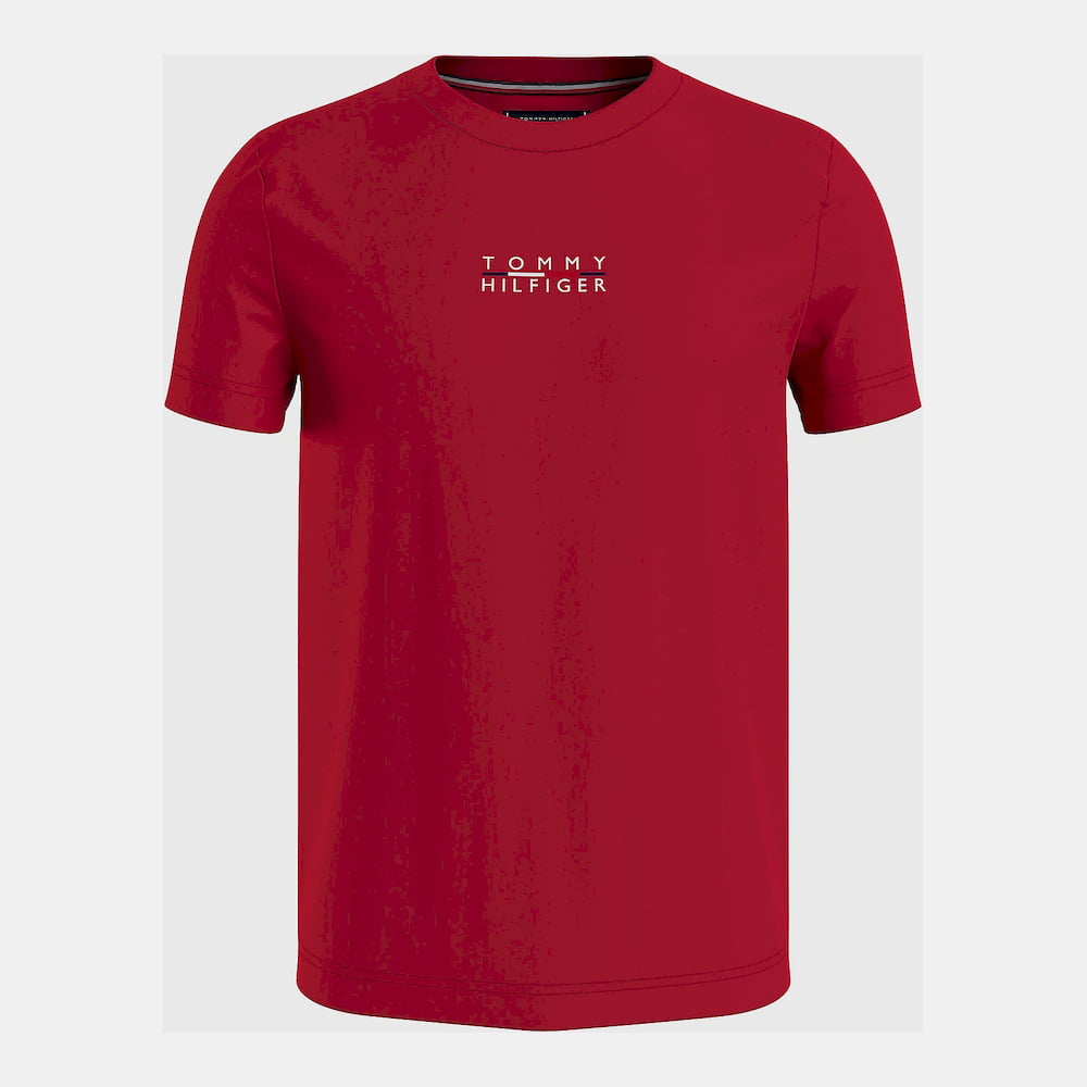 Tommy Hilfiger T Shirt Mw0mw24547 Red Vermelho Shot1