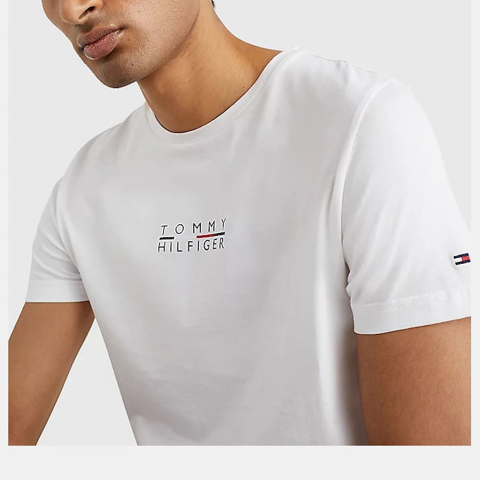 Tommy Hilfiger T Shirt Mw0mw24547 White Branco Shot1