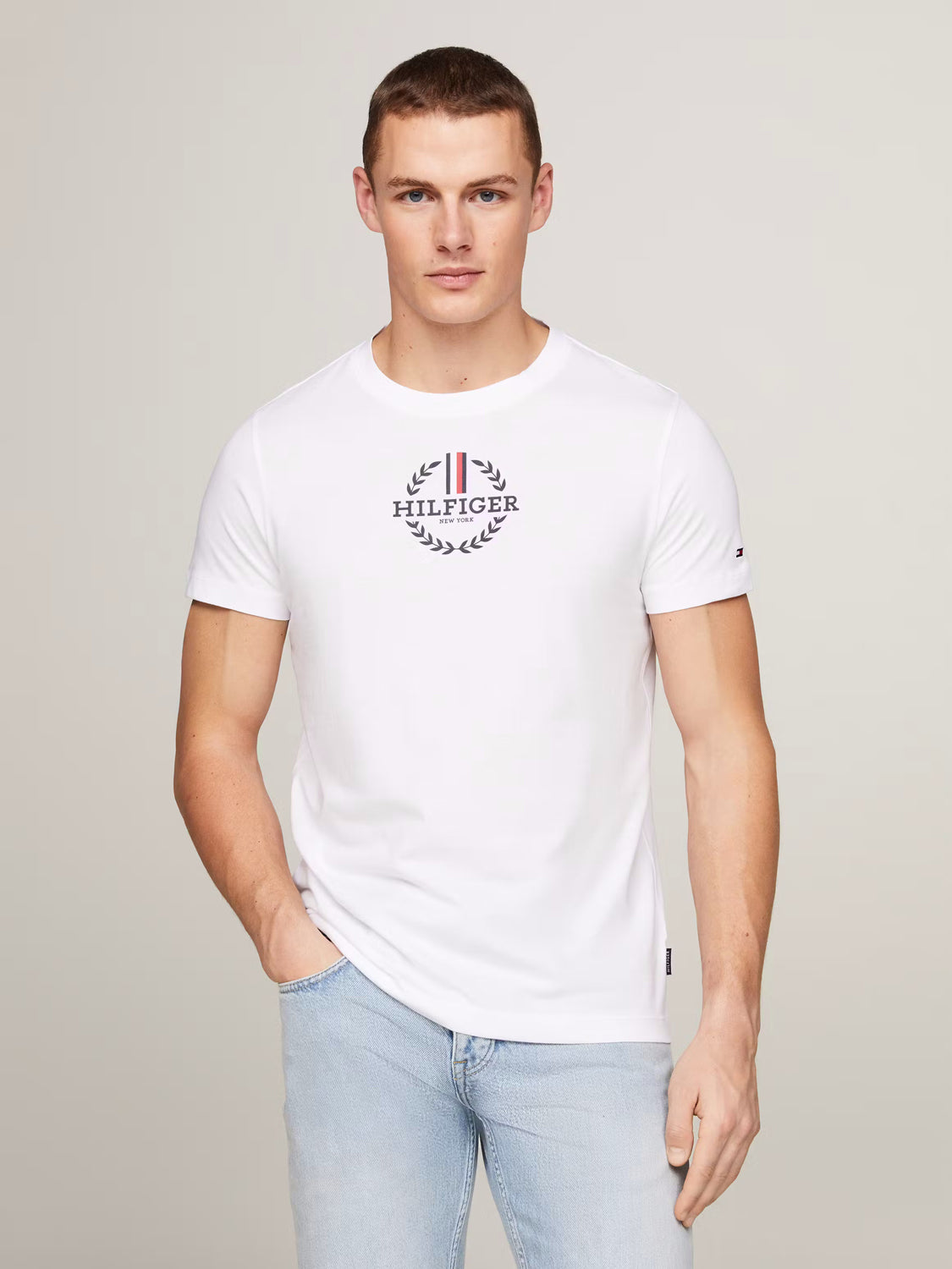 Tommy Hilfiger T Shirt Mw0mw34388 White Branco_shot1