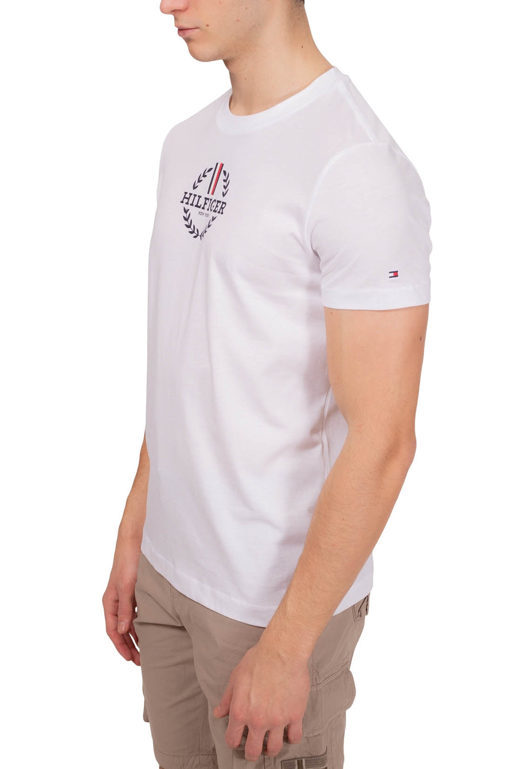 Tommy Hilfiger T Shirt Mw0mw34388 White Branco_shot2
