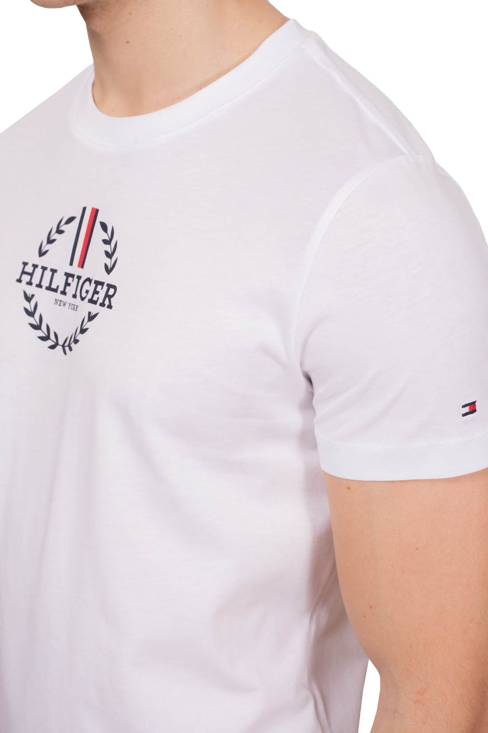 Tommy Hilfiger T Shirt Mw0mw34388 White Branco_shot3