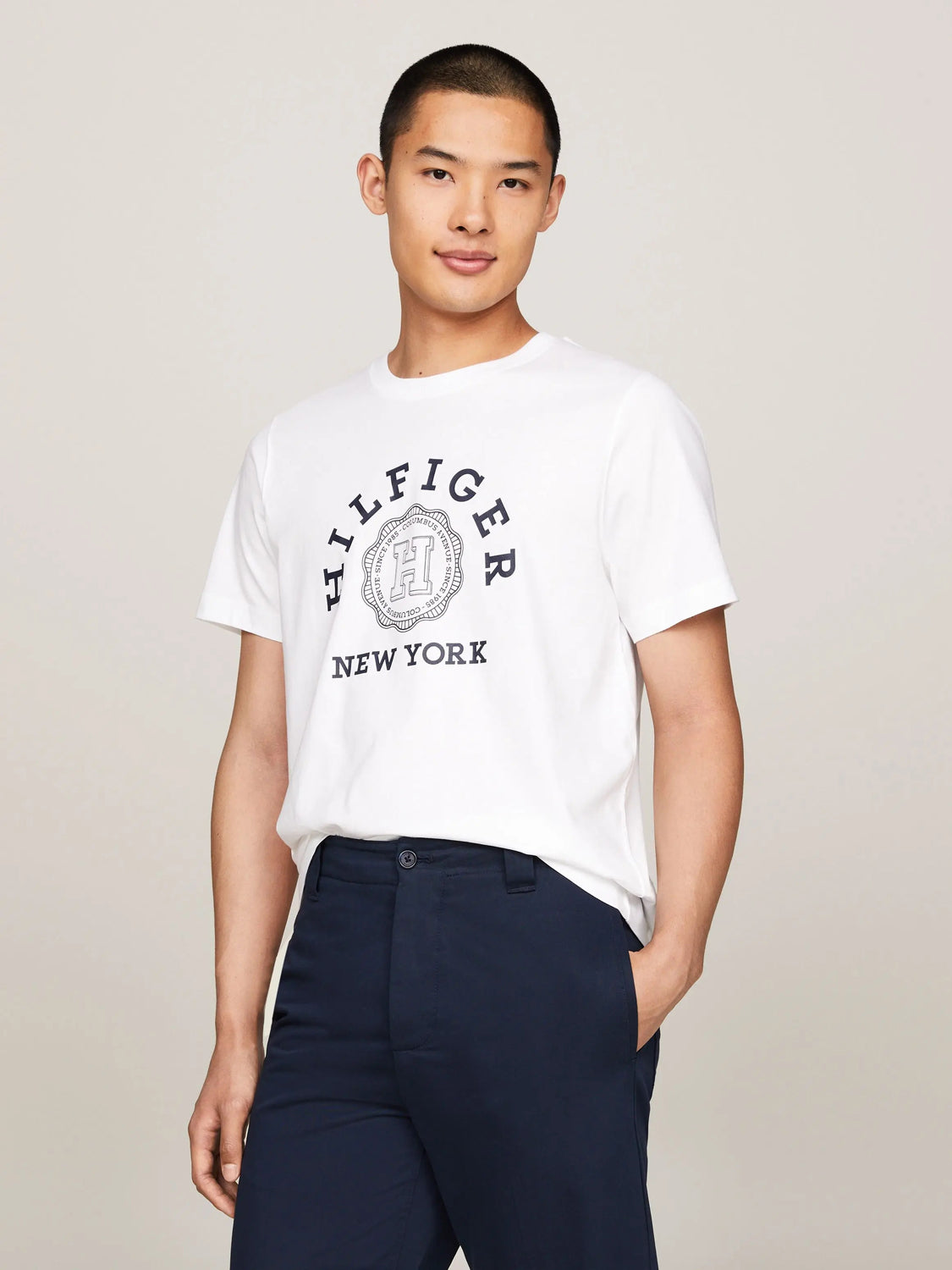 Tommy Hilfiger T Shirt Mw0mw34437 White Branco_shot2