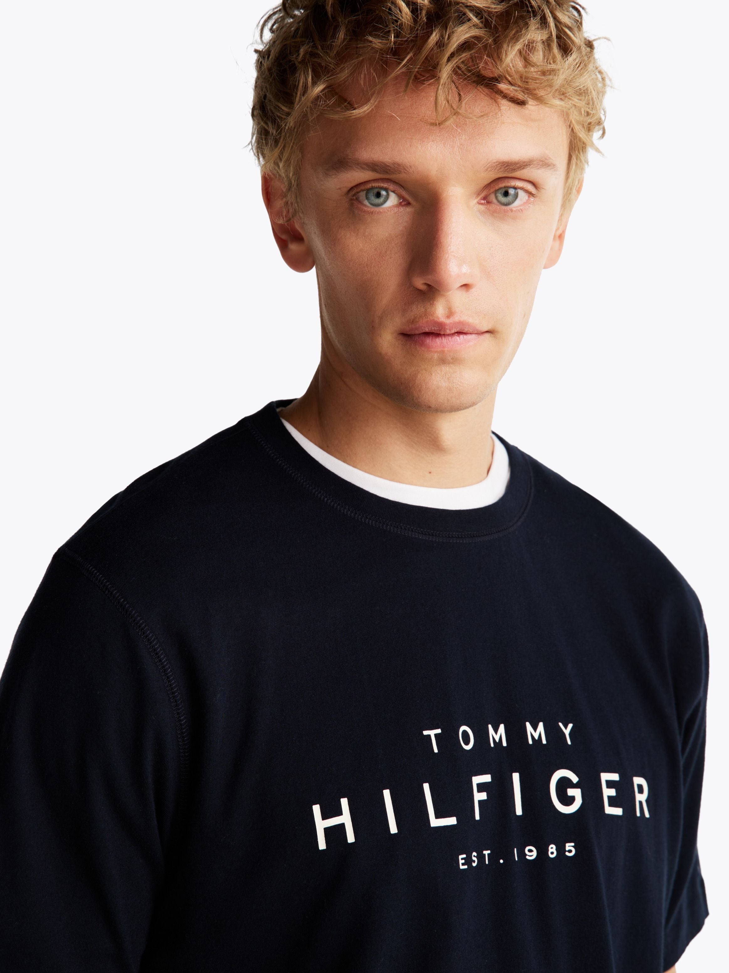 Tommy Hilfiger T Shirt Mw0mw37448 Navy Navy_shot3