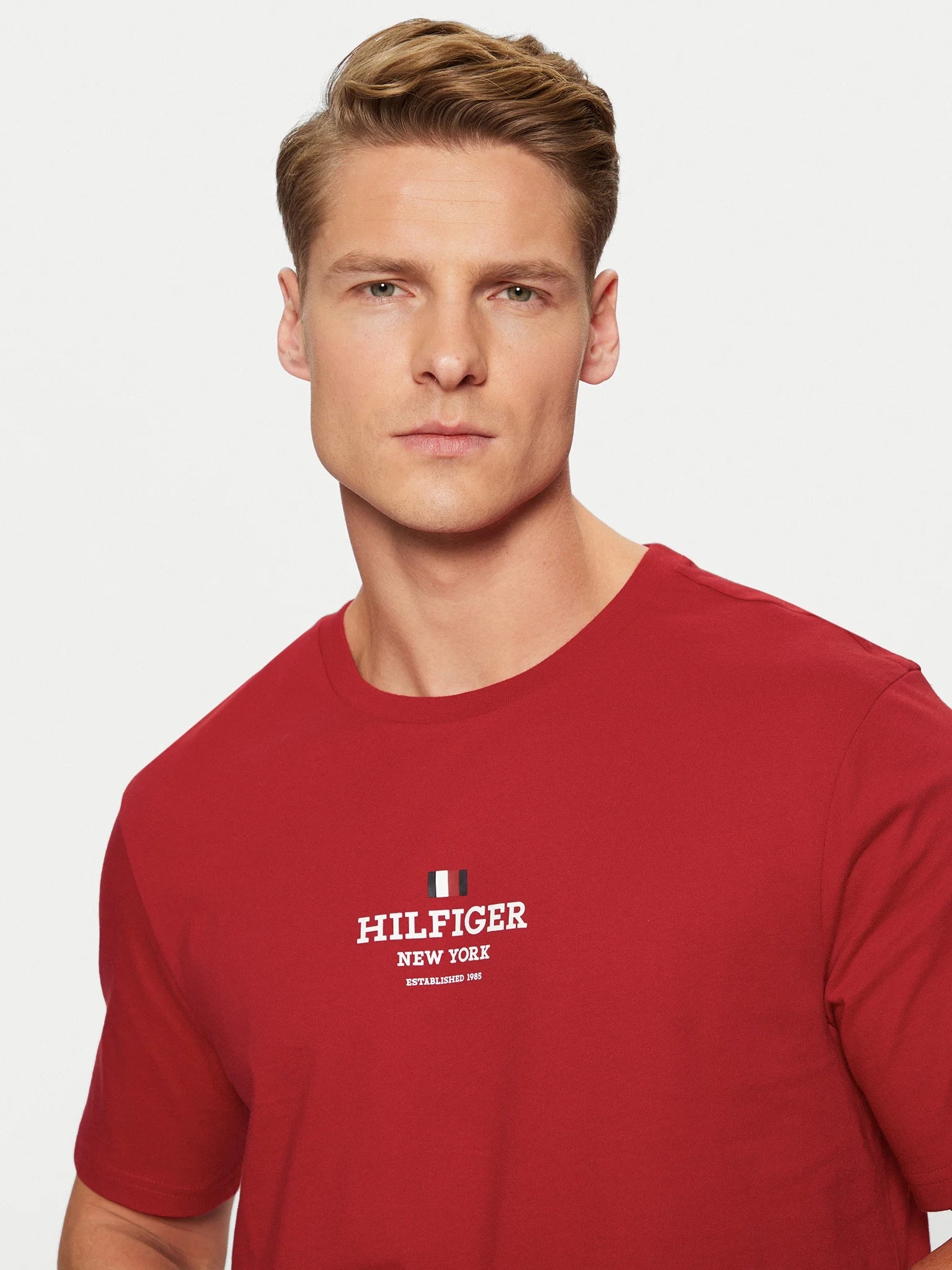 Tommy Hilfiger T Shirt Mw0mw38980 Red Vermelho_shot4
