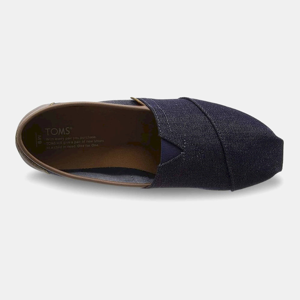 Toms Slip On Slippers 10008336 Denim Denim Shot3